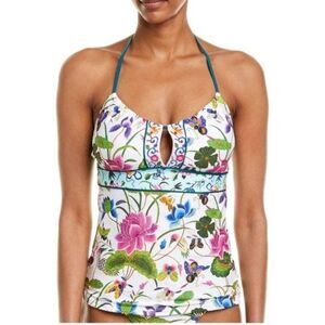 Nanette Lepore Opulent Garden Tankini Floral Print Halter Top & Hipster Bottoms